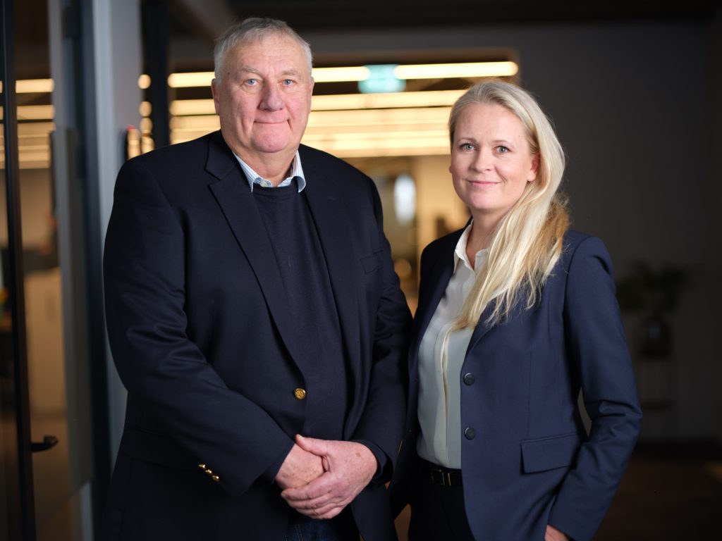 Á myndinni eru Kristinn Aðalsteinsson og Guðlaug Kristbjörg Kristinsdóttir en þau eru eigendur að Stekkur fjárfestingafélagi. Stekkur á félögin Límtré Vírnet, Securitas, Geymslur.is og Vara fasteignafélag.